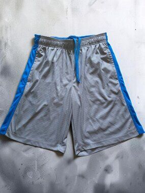EUC LAYER 8 (MED) Qwick Dry Striped Athletic Workout Shorts